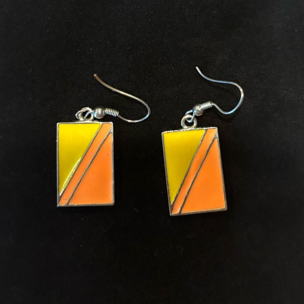 Vintage Rectangle Earrings